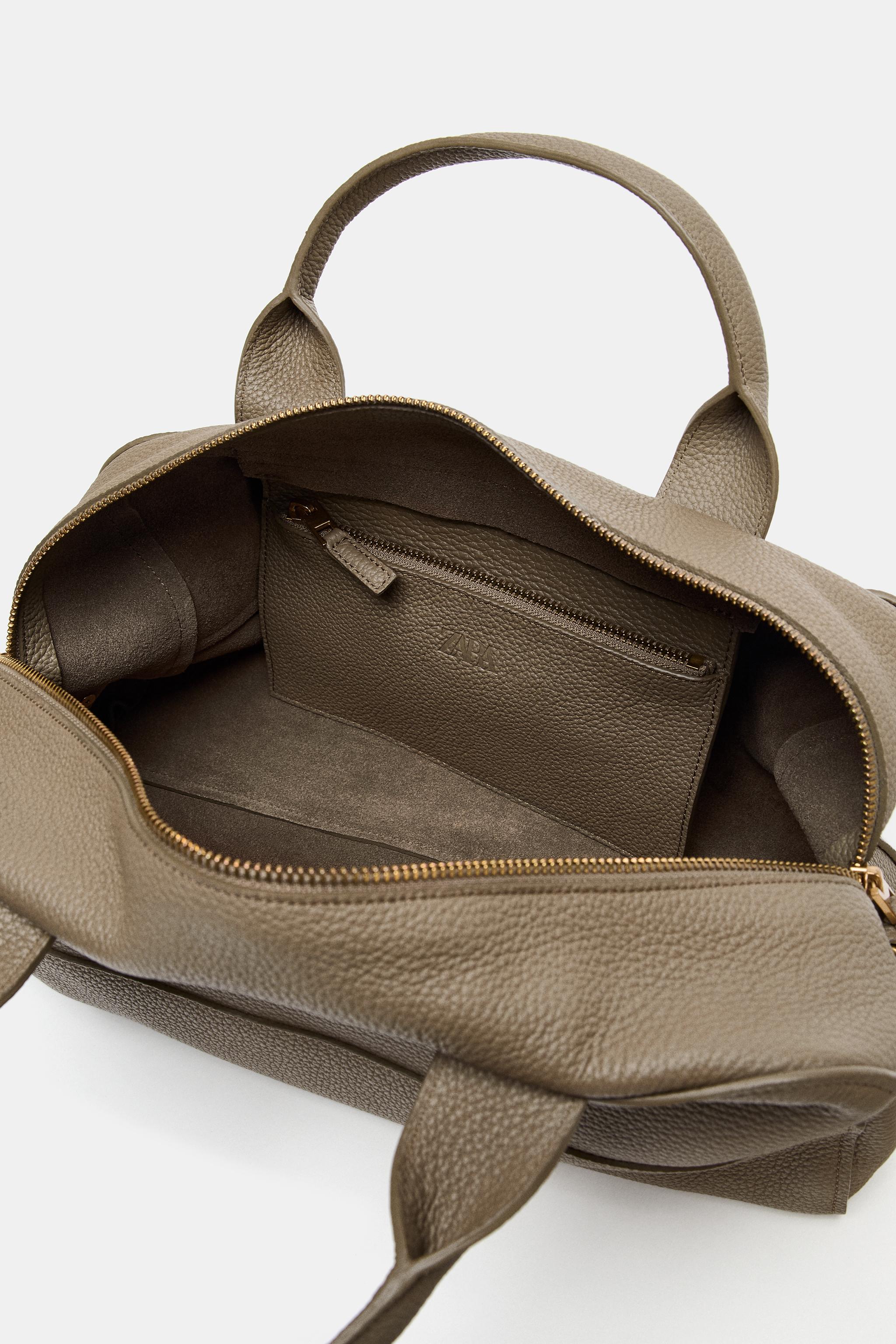 EXTENDED LEATHER BOWLING BAG